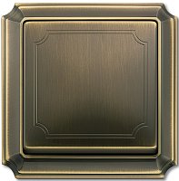 Лицевая панель Schneider Electric Merten Antique для 1-кл. выключателя античная латунь 